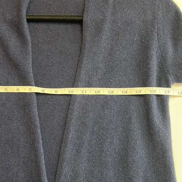41 Hawthorne Leena Cashmere Navy Open SZ S Cardigan New - Picture 6 of 9
